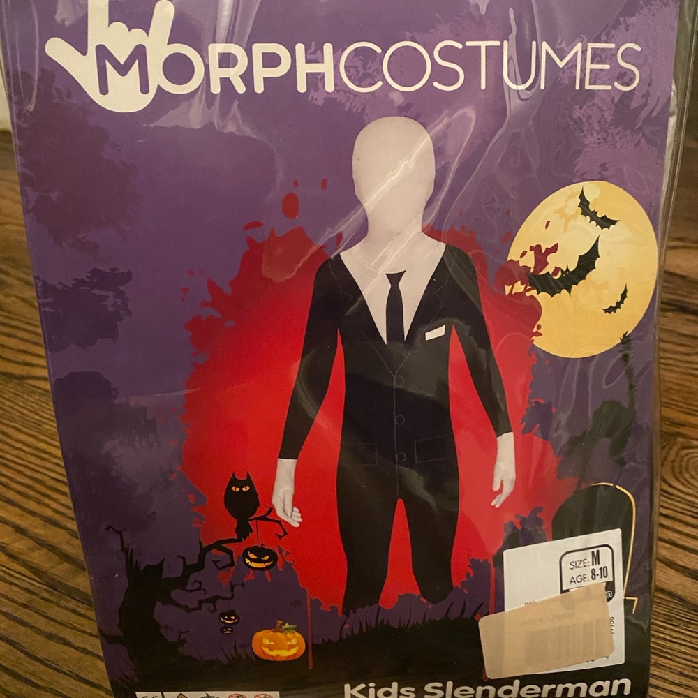 Kids Slenderman Costume - Black and White